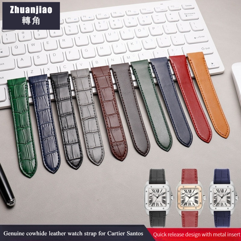 Luxury Watch Cartier - Bracelet de montre en cuir de