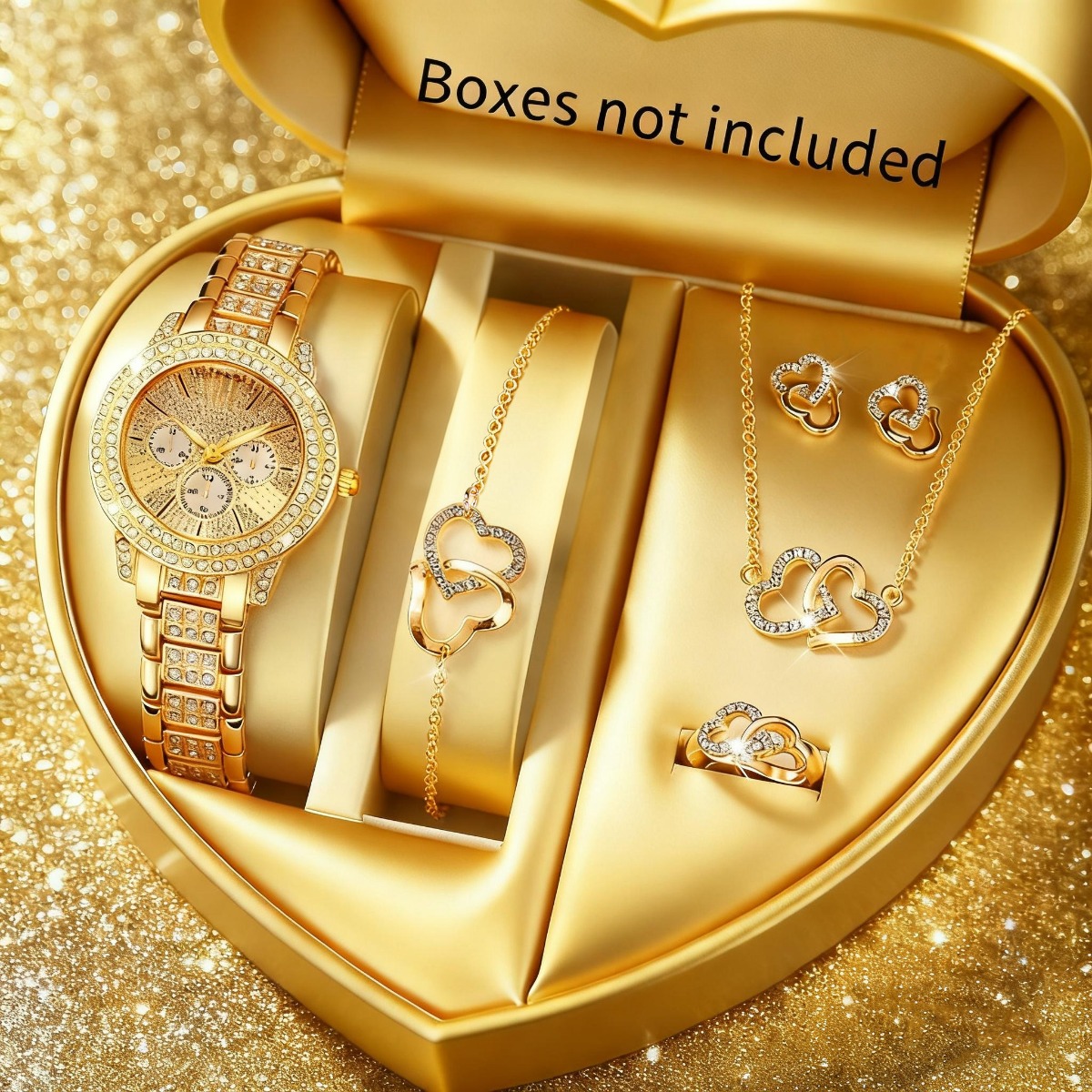 Luxury Watch Safe - 6 pièces de luxe strass femmes
