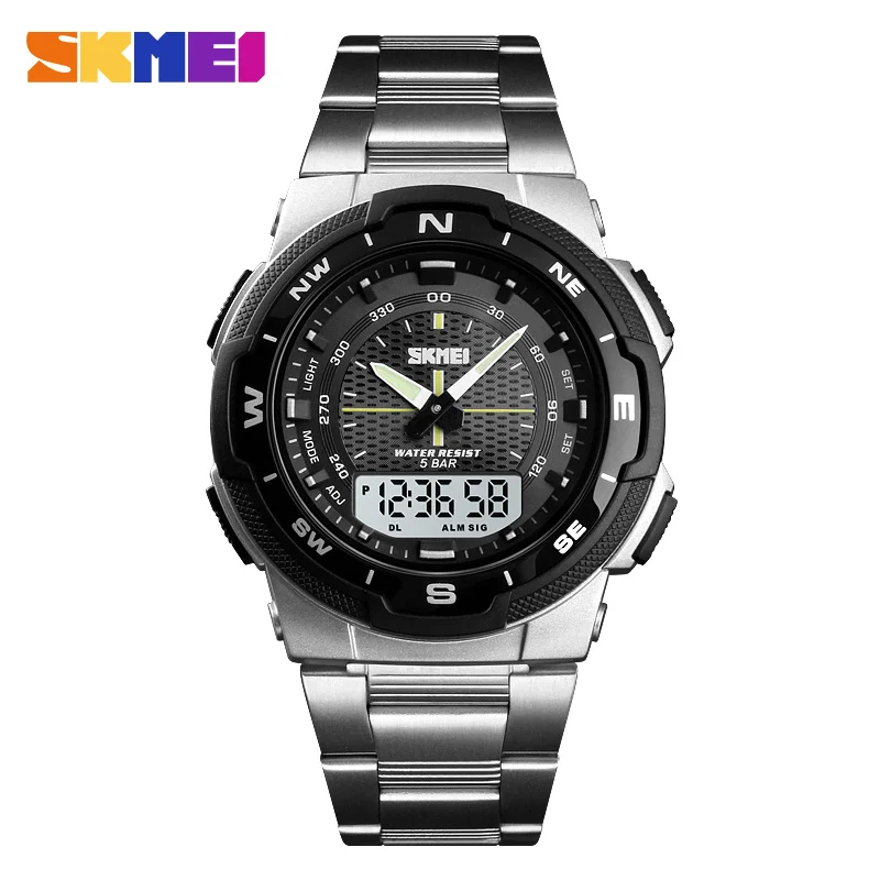 Luxury Watch Zone - SKMEI-Montre de luxe entièrement en acier