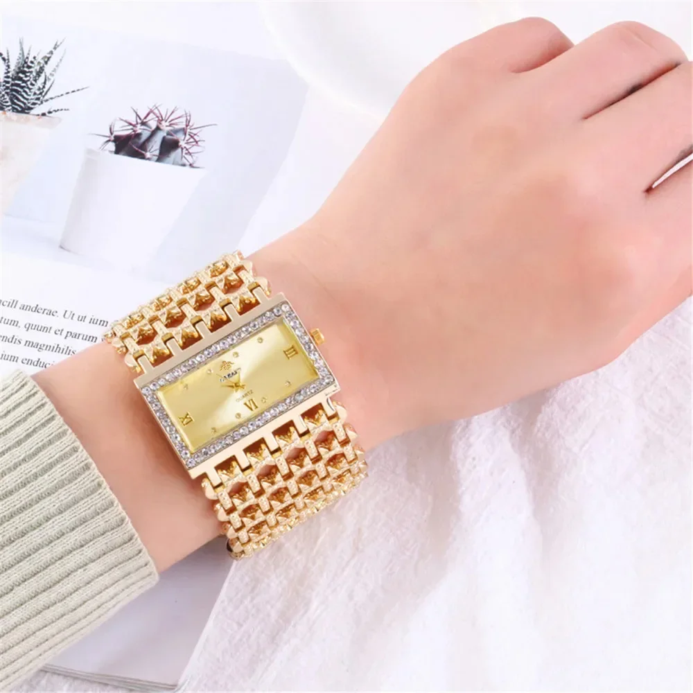 Luxury Watch Gold - Montre à quartz de luxe pour
