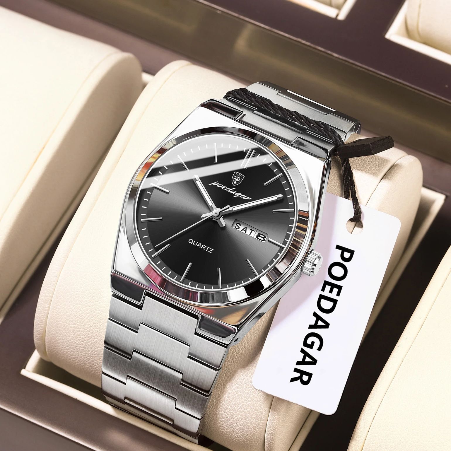 Luxury Watch Cartier - POEDAGAR montre-bracelet à Quartz pour hommes