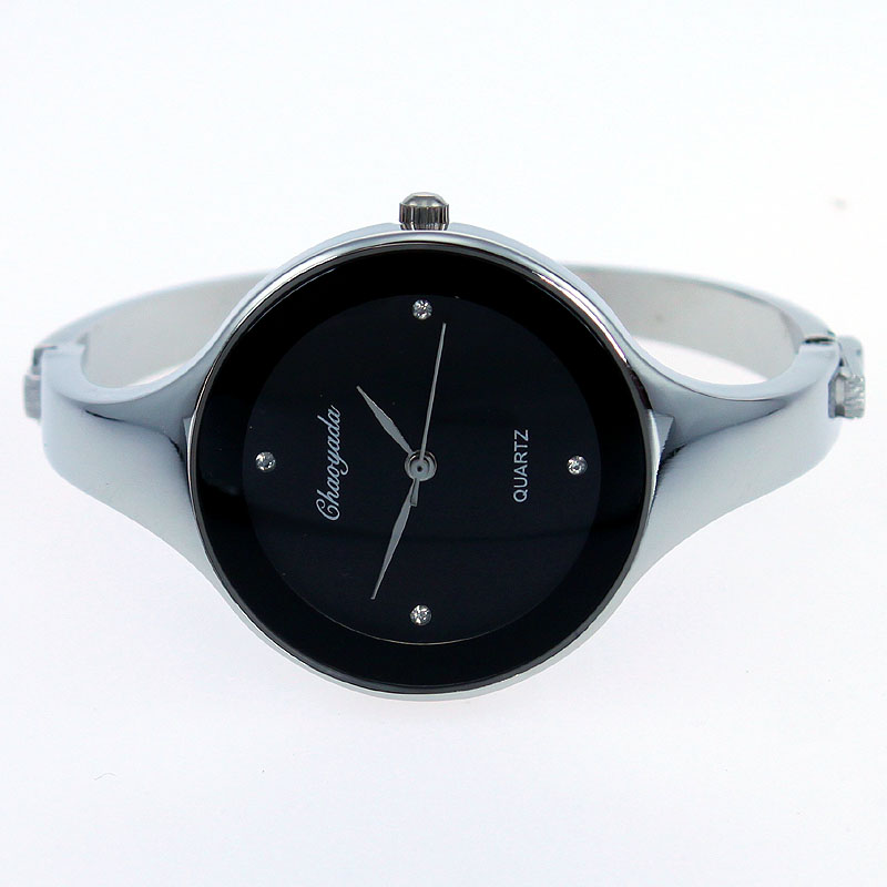 Luxury Watch Gold - Montre manchette en acier inoxydable doré