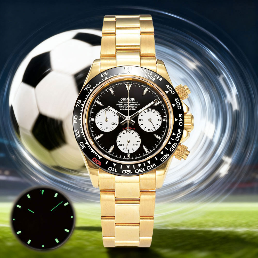 Luxury Watch Gold - Montre pour hommes personnalisée en or