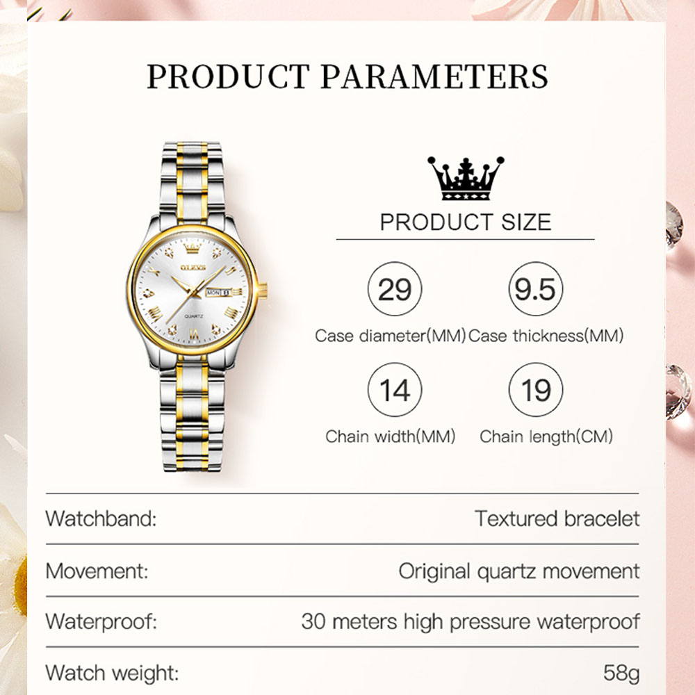 OLEVS-Montre à Quartz Étanche  - Luxury Watch Index avis et prix