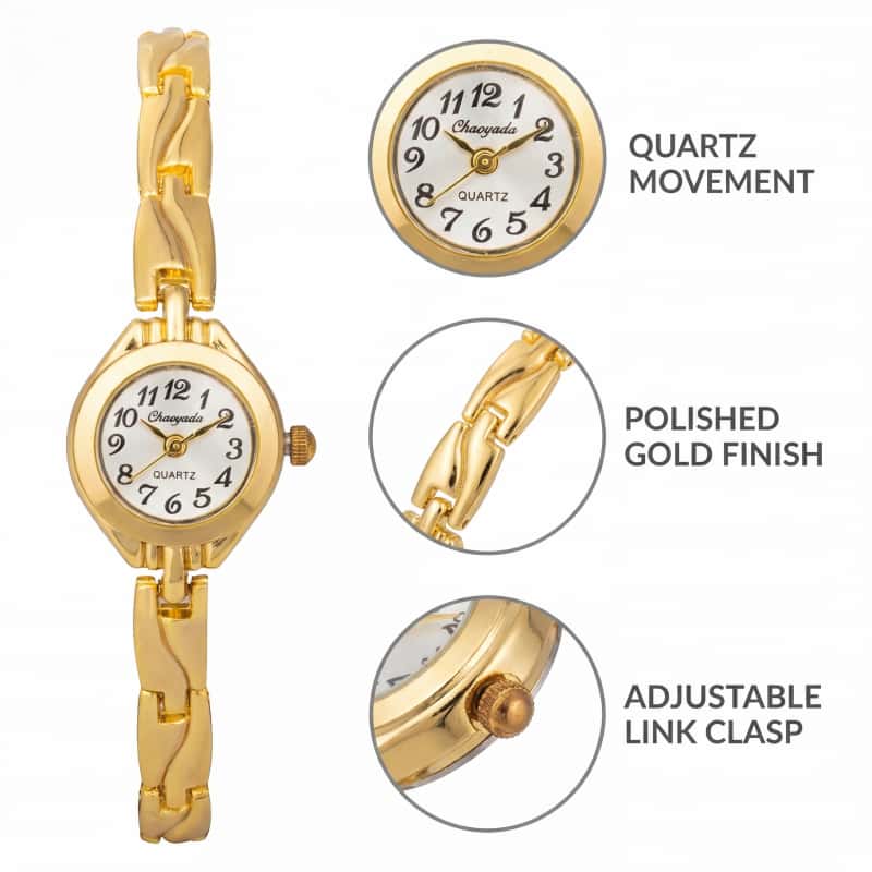 Montre-bracelet à quartz pour  - Luxury Watch Gold avis et prix