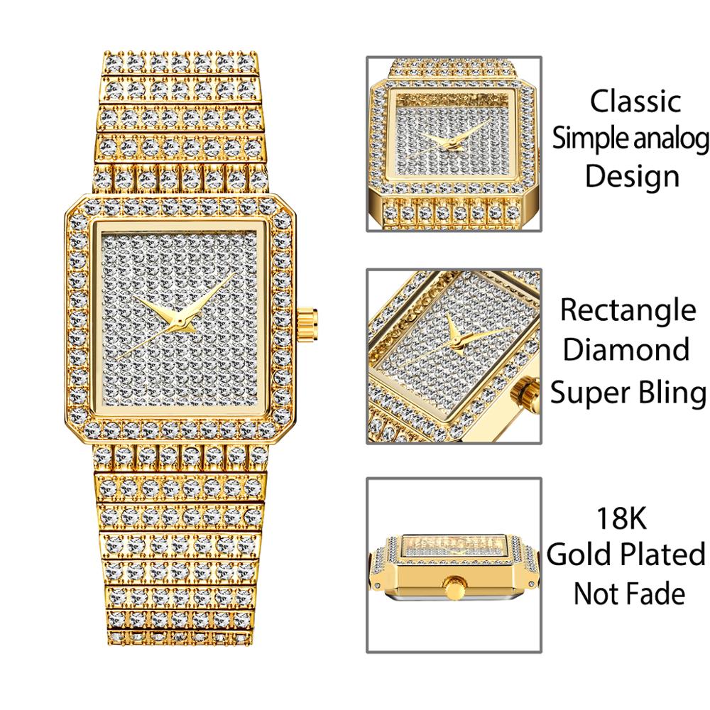 MISSFOX-montre en diamant doré - Luxury Watch Index avis et prix
