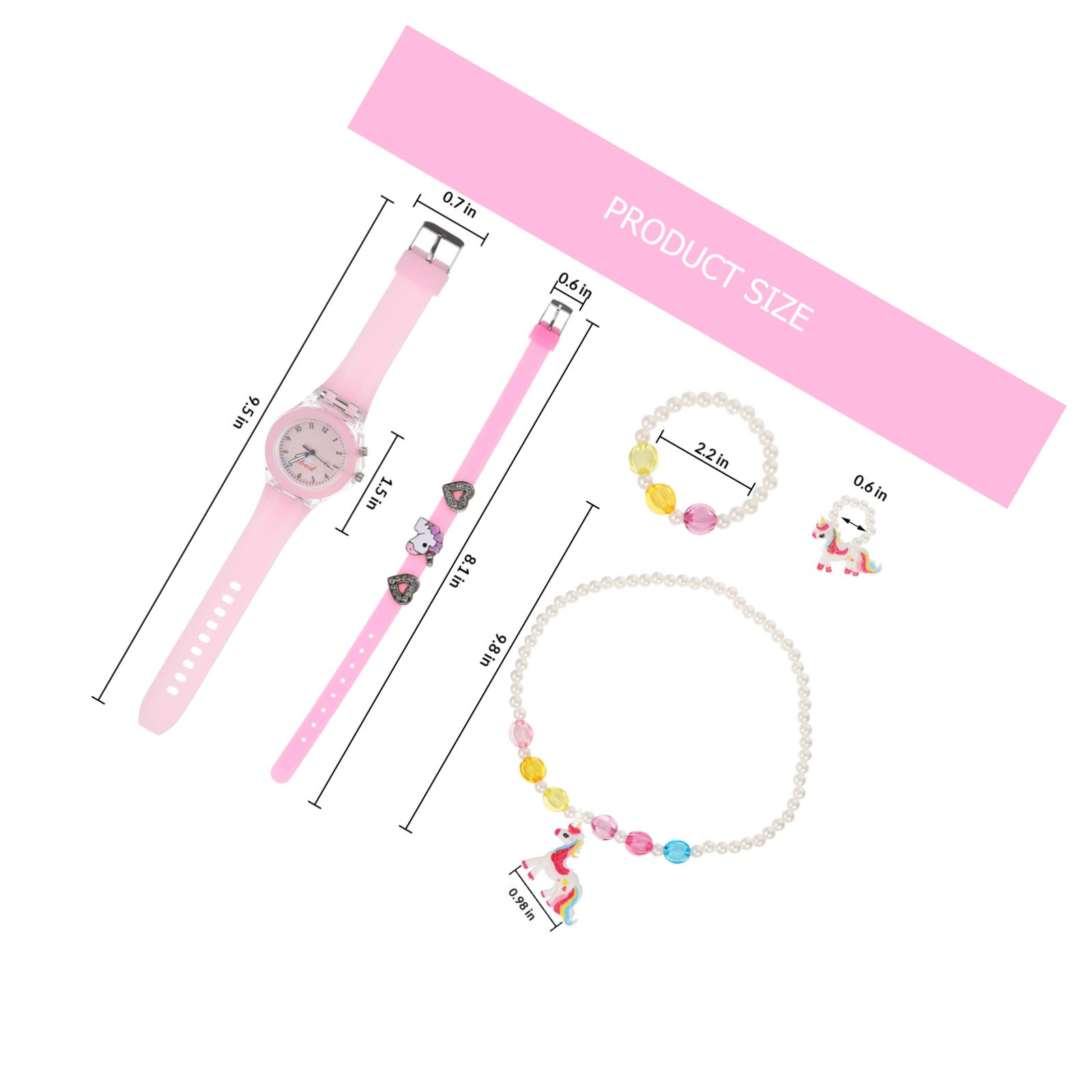Ensemble de 5 pièces Licorne : - Luxury Watch Kids avis et prix