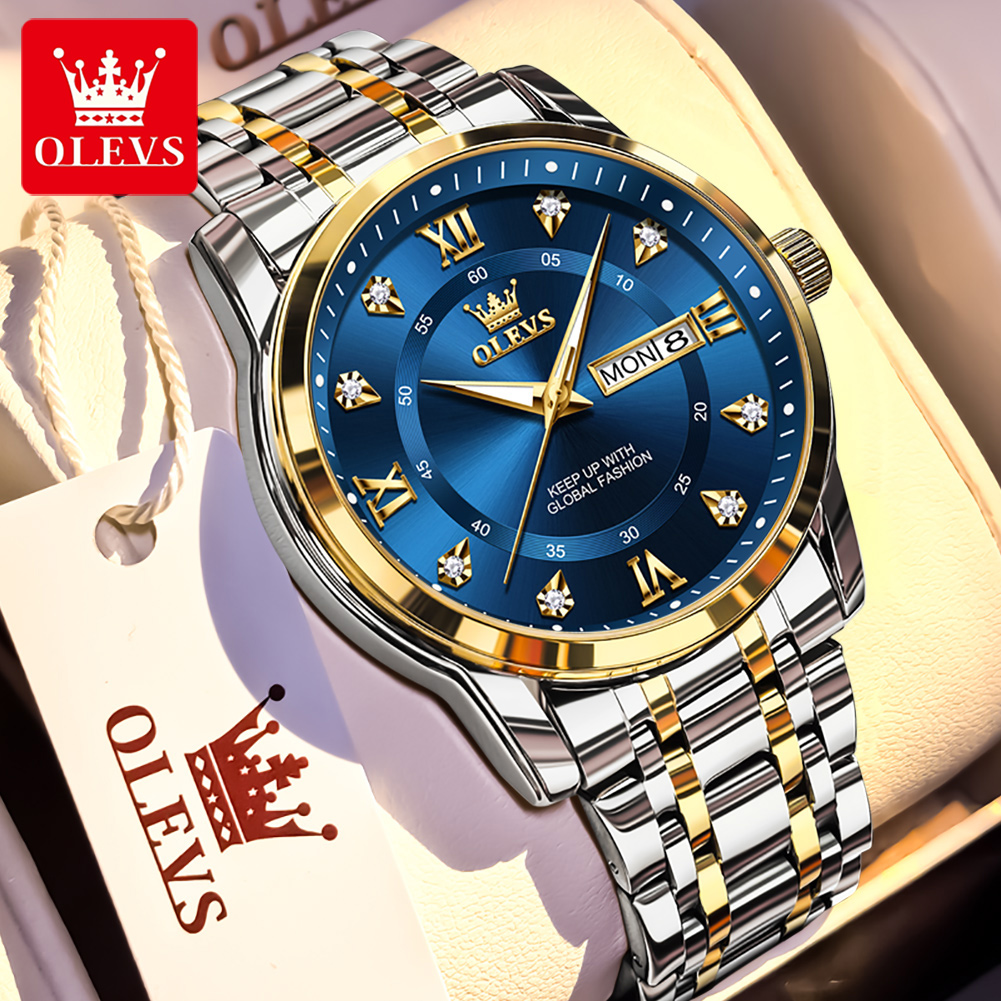 OLEVS marque mode hommes montr - Luxury Watch Safe avis et prix
