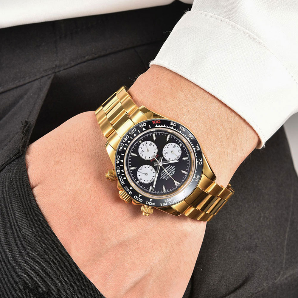 Montre pour hommes personnalis - Luxury Watch Gold avis et prix