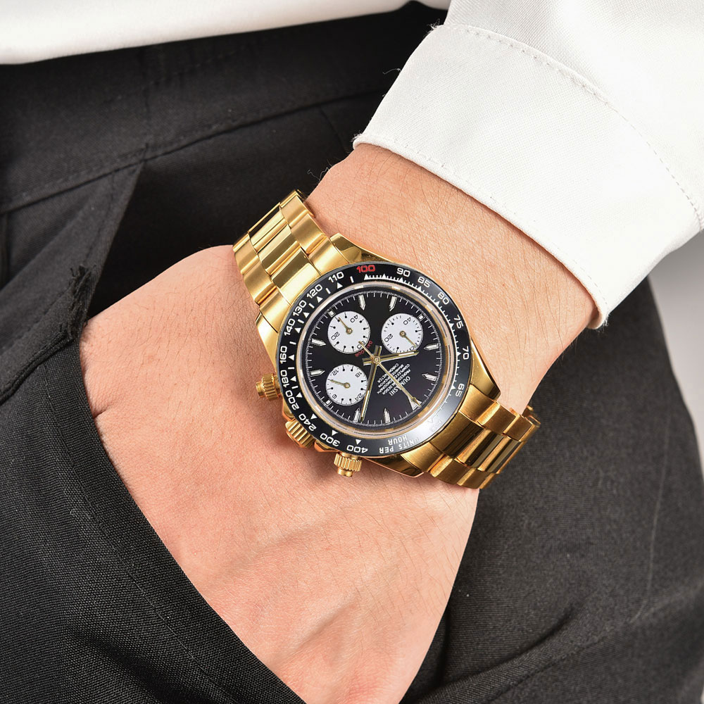 Montre pour hommes personnalis - Luxury Watch Gold avis et prix