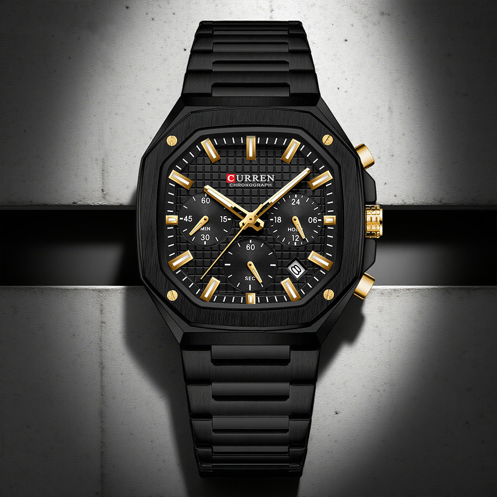 CURREN montre chronographe car - Luxury Watch Gold avis et prix